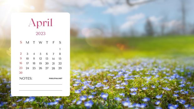 April 2023 Calendar Wallpaper High Resolution.