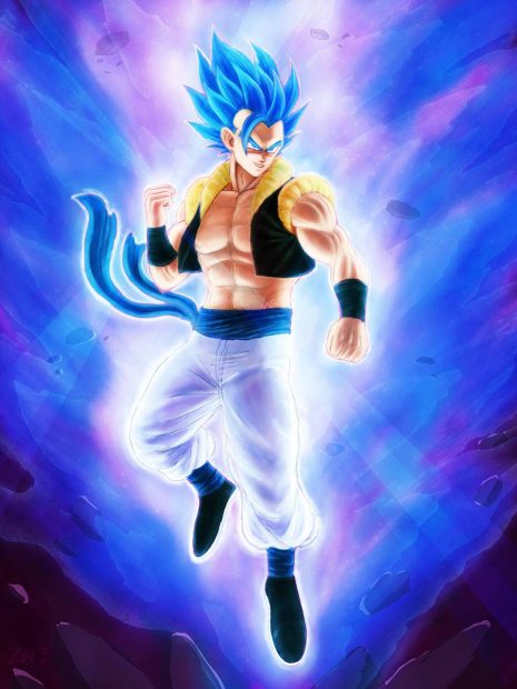 Art Gogeta Blue Wallpaper HD.