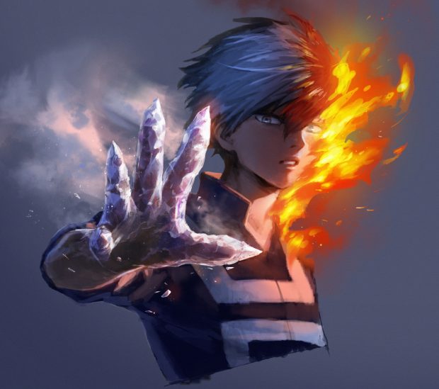 Art Shoto Todoroki Wallpaper HD.