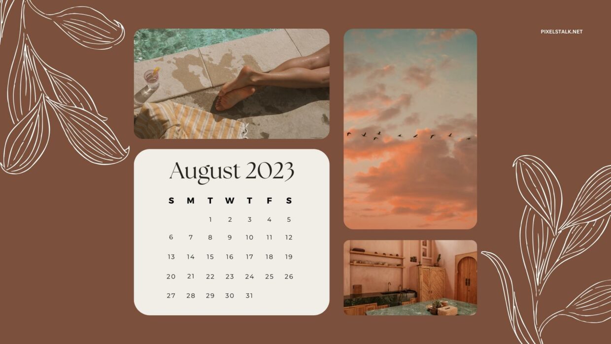 August 2023 Calendar Wallpapers HD - PixelsTalk