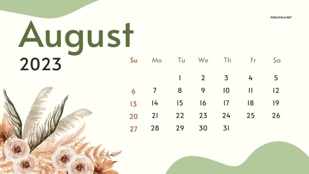August 2023 Calendar Pictures Free Download.