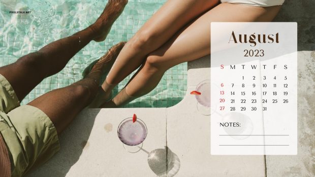 August 2023 Calendar Wallpaper Desktop.