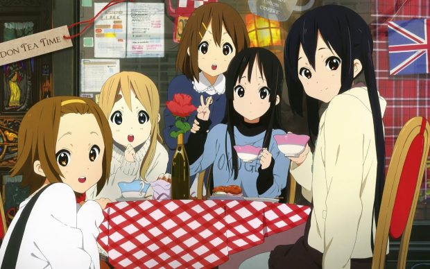 Awesome Anime Cafe Background.