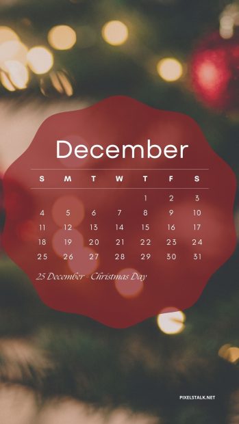 Awesome December 2022 Calendar Phone Wallpaper HD.
