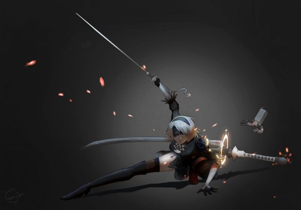 Awesome Nier Automata Background.