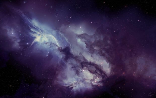 Awesome Purple Galaxy Wallpaper HD.