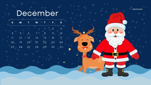 Beautiful December 2022 Calendar Wallpaper HD.