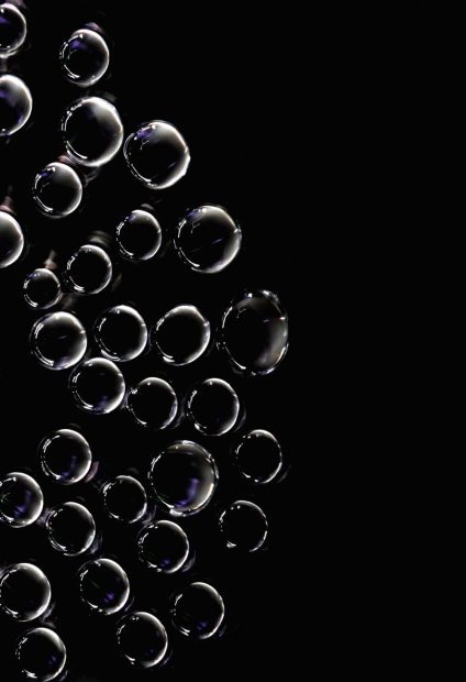 Black Bubbles Wallpaper HD.
