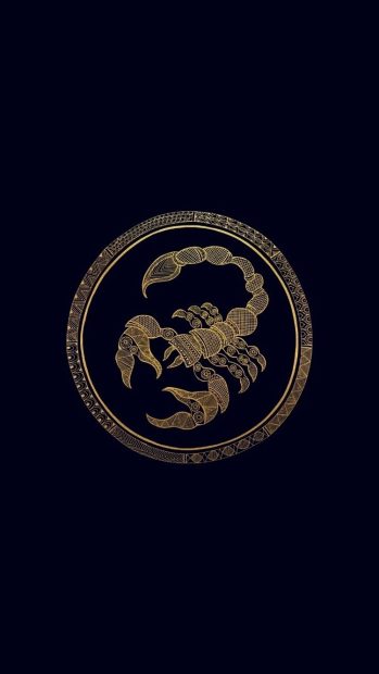 Black Scorpio Wallpaper HD.