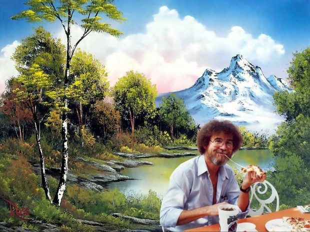 Bob Ross Art Image.