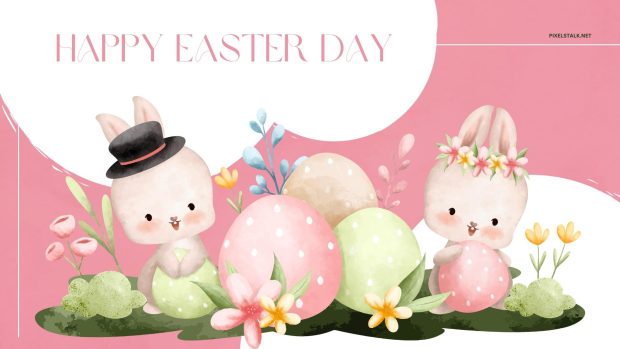 Bunny Easter 2023 Wallpaper HD.