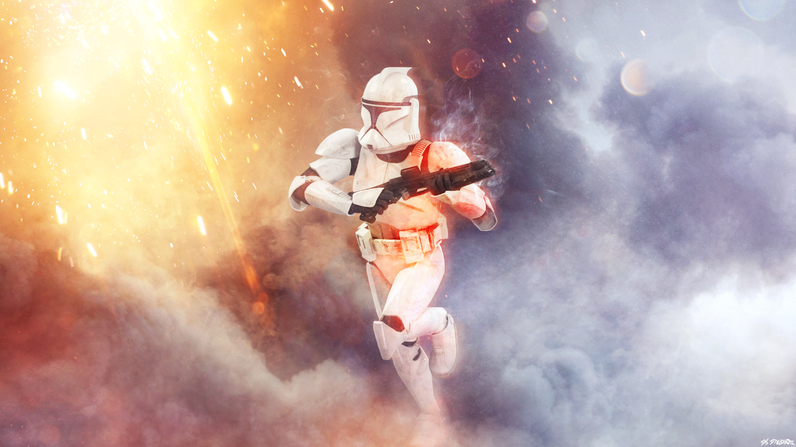 Download Clone Trooper Ready for Action Wallpaper  Wallpaperscom