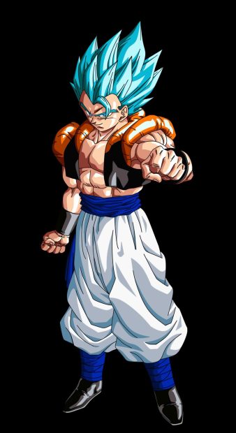 Cool Gogeta Blue Background.