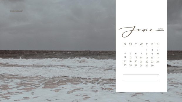 Cool June 2023 Calendar Background.