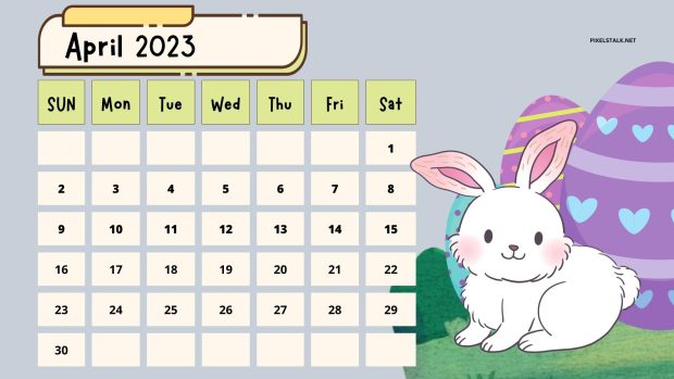 Cute April 2023 Calendar Backgrounds.