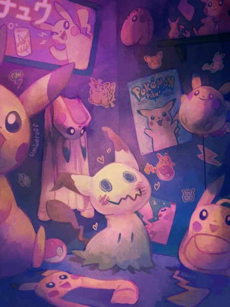 Cute Mimikyu Wallpaper HD.