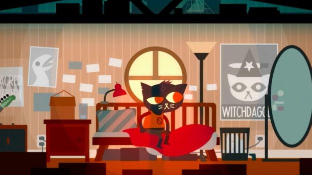 Cute Night In The Woods Background.