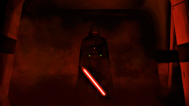 Darth Vader Wide Screen Background.