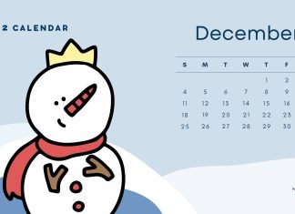 December 2022 Calendar Background Desktop.