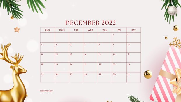December 2022 Calendar Background Free Download.