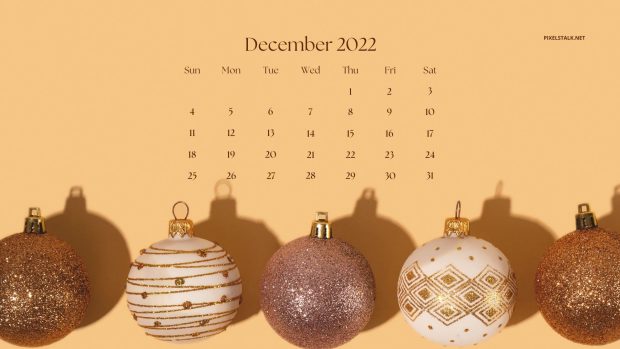 December 2022 Calendar HD Wallpaper.