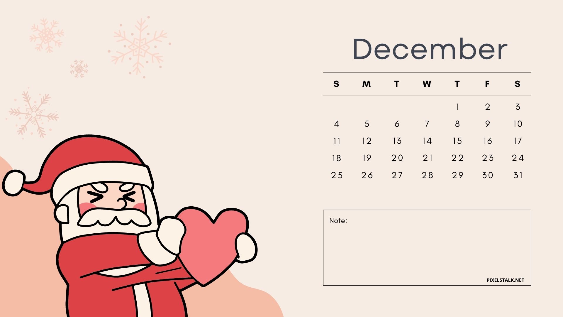 December 2022 Calendar HD Wallpapers 