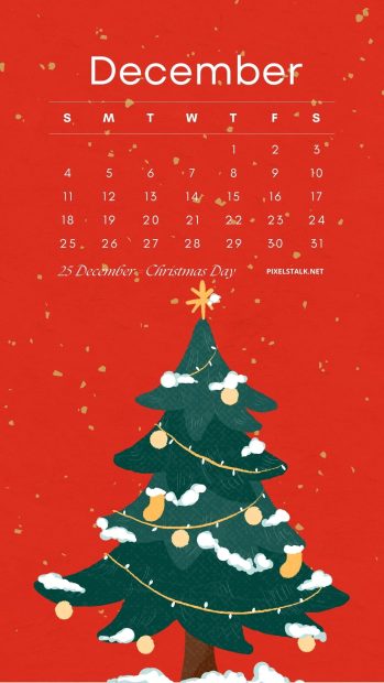 December 2022 Calendar Phone HD Wallpaper Free download.