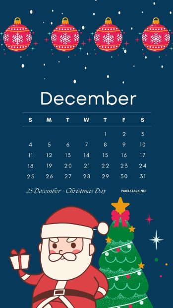 December 2022 Calendar Phone Wallpaper Free Download.