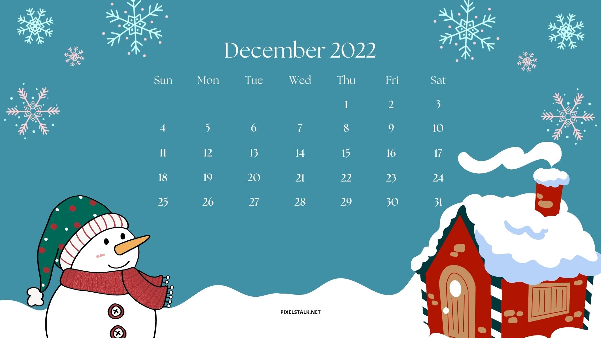 December 2022 Calendar HD Wallpapers  PixelsTalkNet