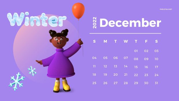 December 2022 Calendar Wallpaper HD Free download.
