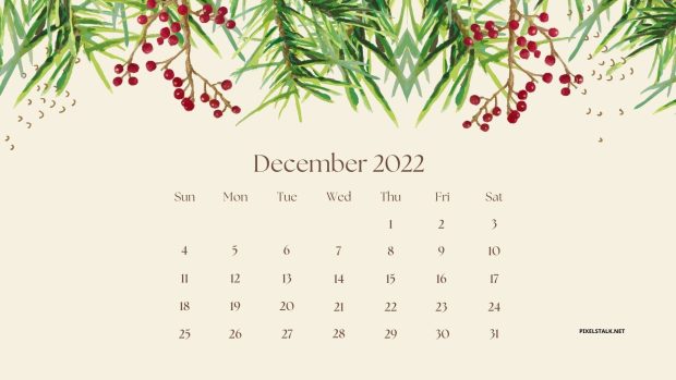 December 2022 Calendar Wallpaper High Quality.
