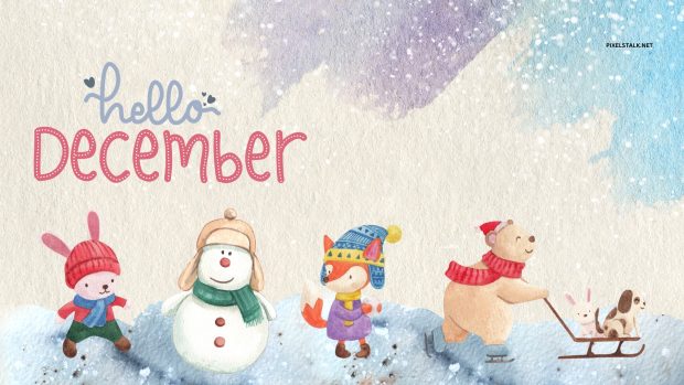 December Desktop Background Cute.