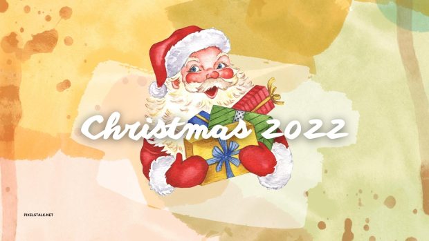 Desktop Merry Christmas 2022 Wallpaper HD.