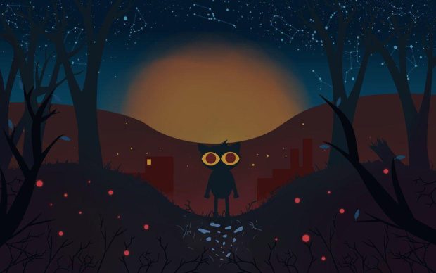 Desktop Night In The Woods Wallpaper HD.