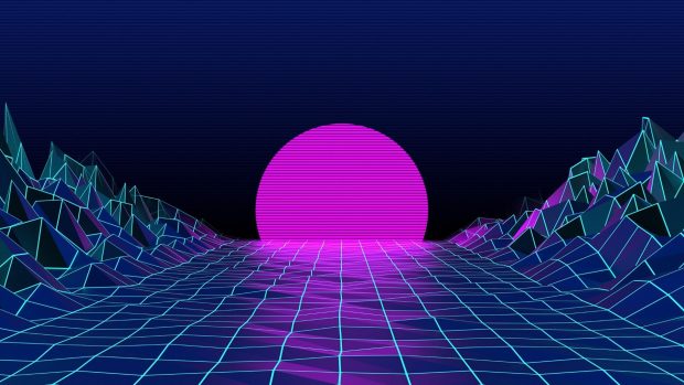 Desktop Retro Aesthetic HD Wallpaper.