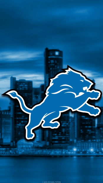 Detroit Lions Logo Wallpaper HD.