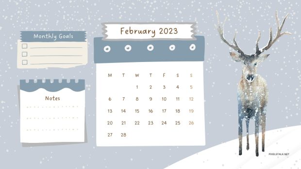 February 2023 Desktop Background.
