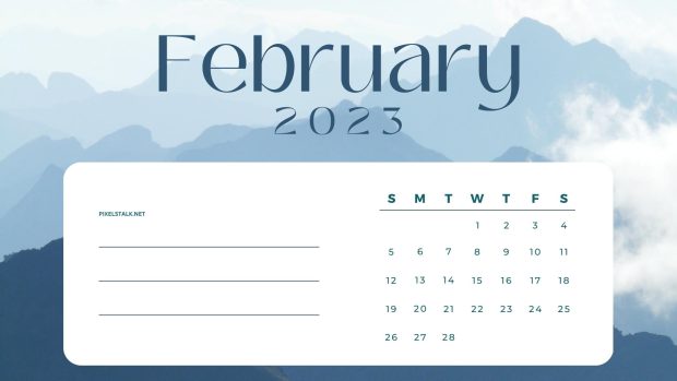 February 2023 Wallpaper HD Winter.