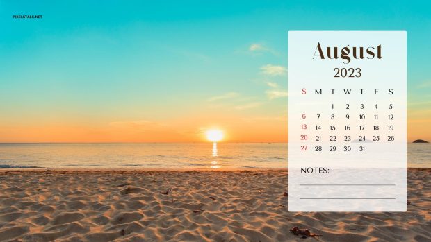 Free download August 2023 Calendar Backgrounds HD.