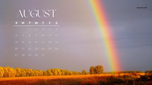 Free download August 2023 Calendar Wallpaper HD.