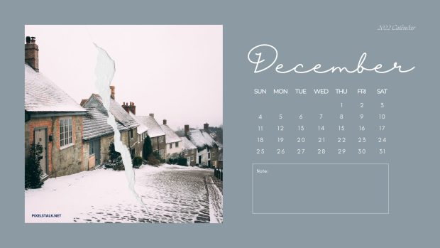 Free download December 2022 Calendar Background HD.