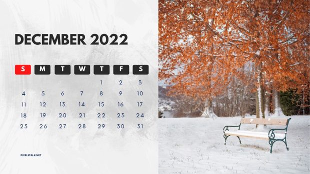 Free download December 2022 Calendar Wallpaper HD.