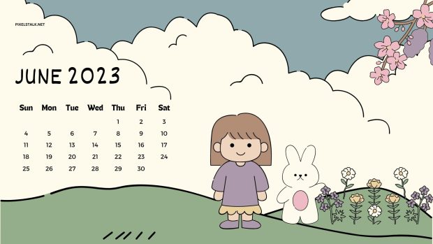 Free download June 2023 Calendar Backgrounds HD.