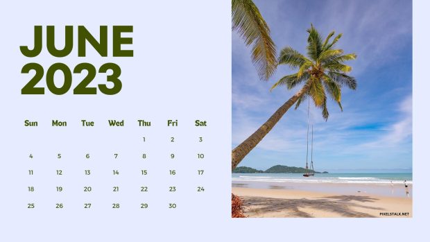 Free download June 2023 Calendar Image.