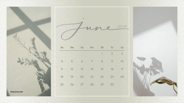 Free download June 2023 Calendar Wallpaper.