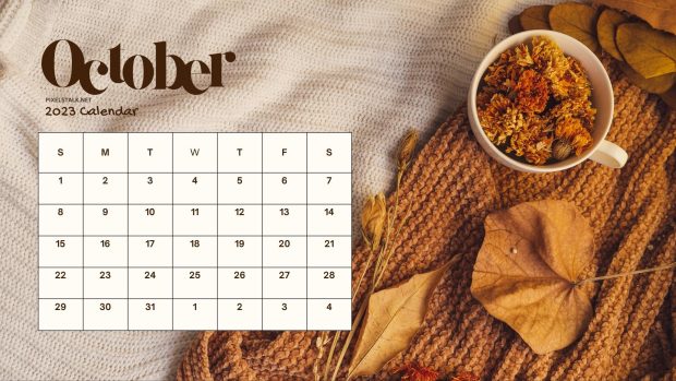 Free download October 2023 Calendar Backgrounds HD.