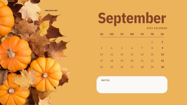 Free download September 2023 Calendar Image.