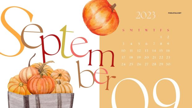 Free download September 2023 Calendar Wallpaper.