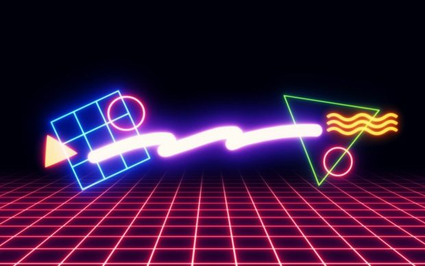 HD Background 80s Retro.