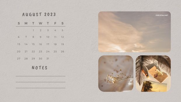 HD Wallpaper August 2023 Calendar.